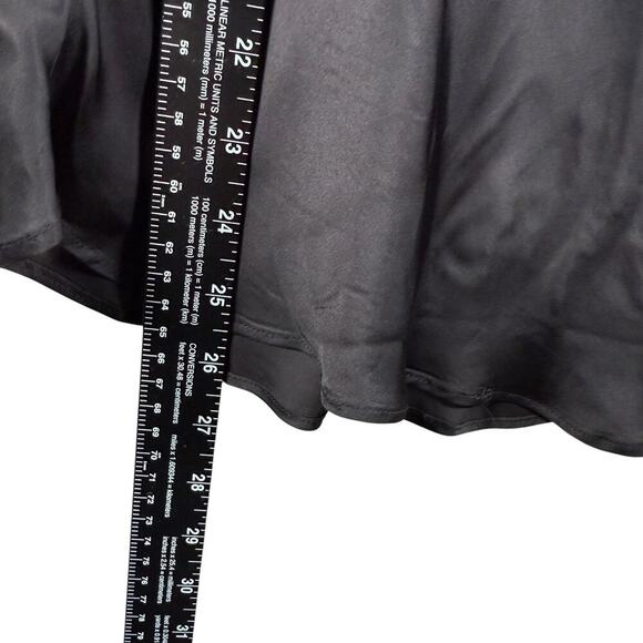 Free People Lace Satin Chemise Slip Dress | Black | Dainty Feminine Romantic | S - Picture 9 of 11